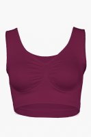 Komfort Soft-BH, Rosen-Design Mauve 2XL